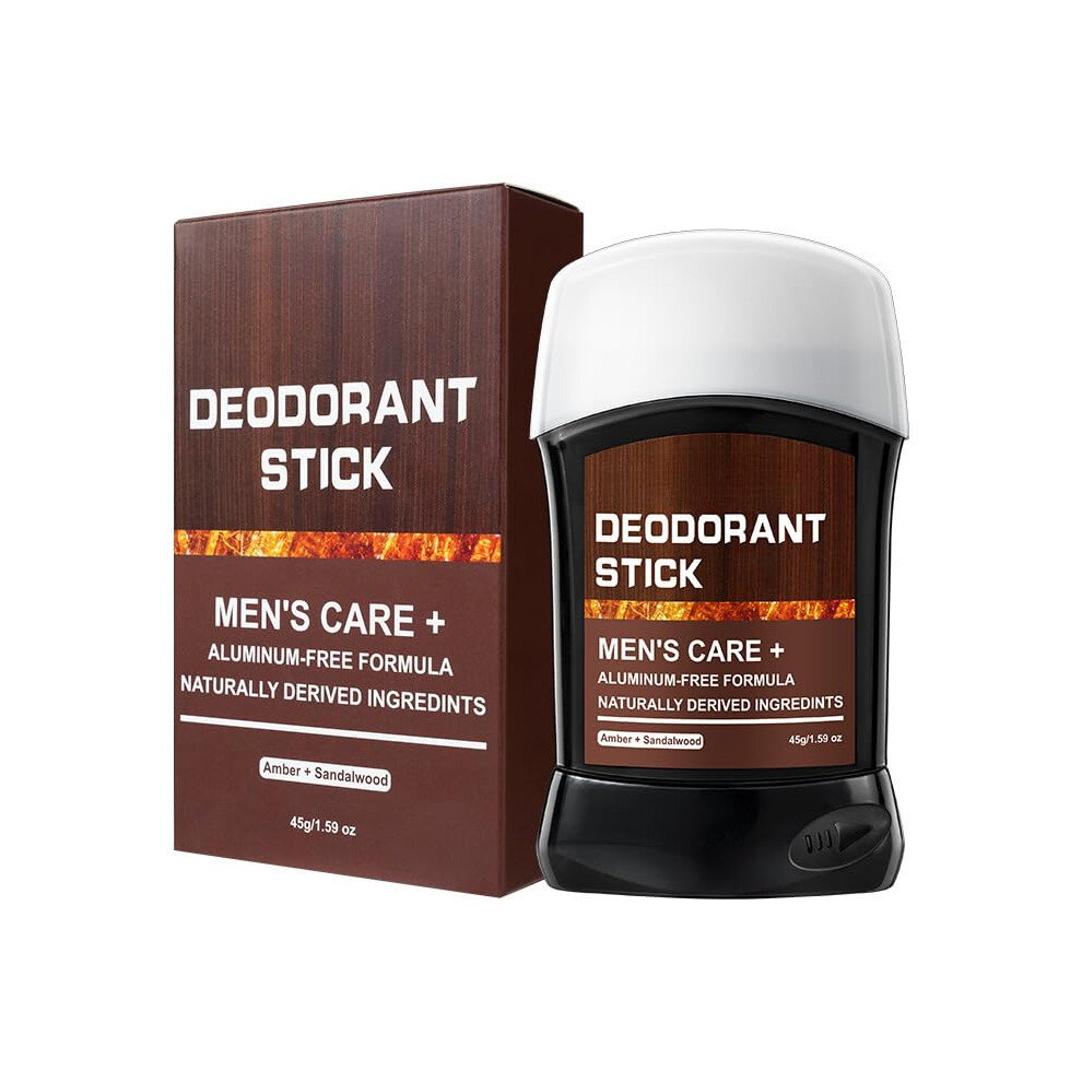 Amber Men's Antiperspirant Deodorant Stick 48ÂHour Sweat And Odor Protection And Sandalwood Scent