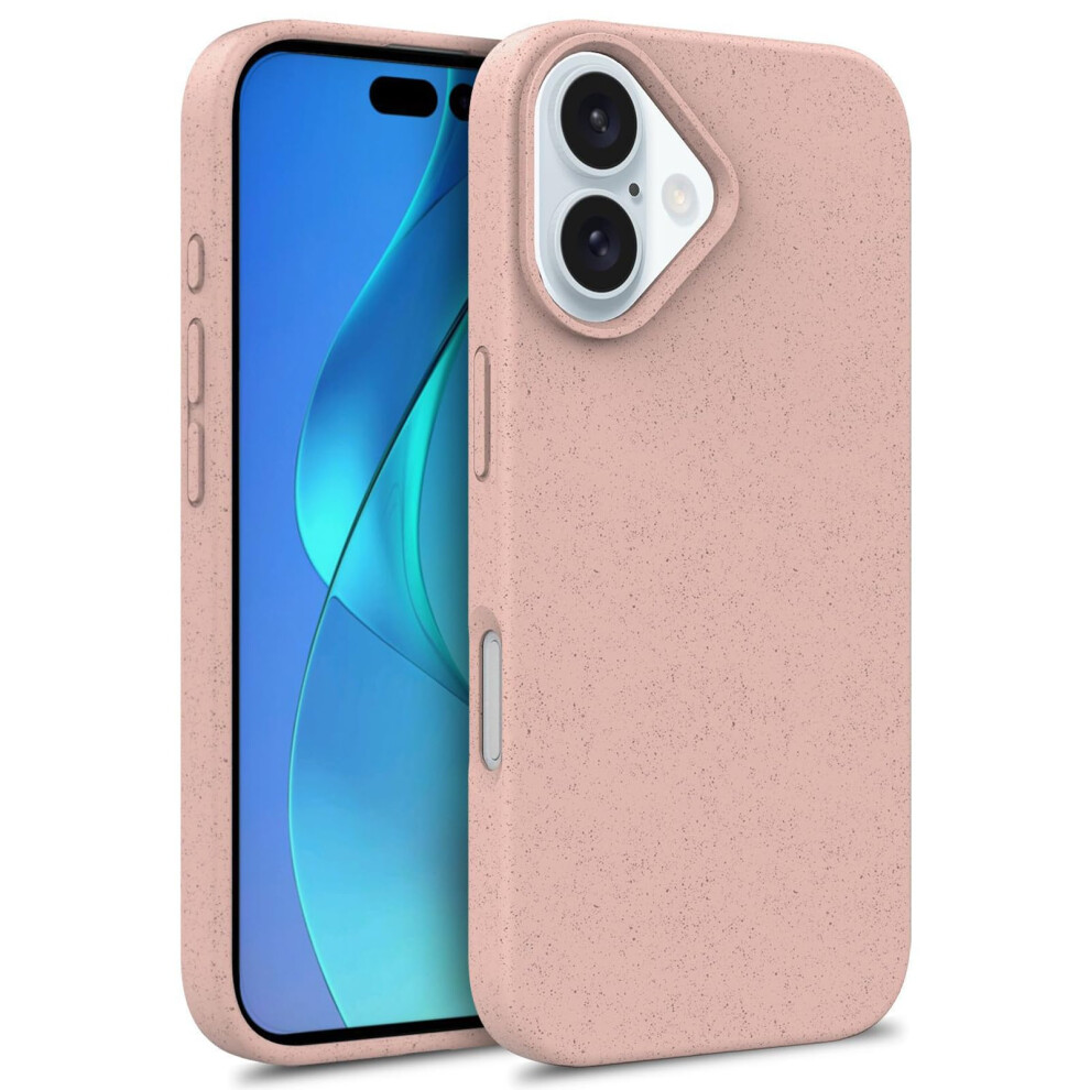 Shockproof Slim Tpu Case For Iphone 16 And 16 Plus, UltraâThin Lightweight Cover With Matte Grip Pink 9073542652595