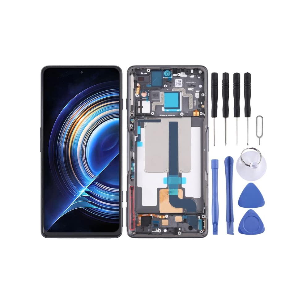 Lcd Screen Replacement For Xiaomi Redmi K50 Gaming Poco F4 Gt Display Assembly With Frame Black 9073542615187
