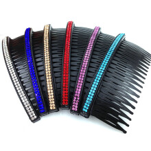 Rhinestone Hair Comb Clips for Women, 5pcs Decorative Side Combs with Firm 20Tooth Grip