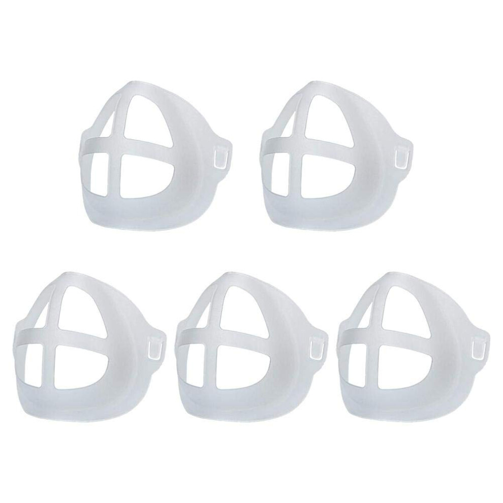5 Pack Silicone Mask Bracket For Comfortable Breathing And Makeup Protection, Reusable Washable Face Mask Support Frame 9169991627779