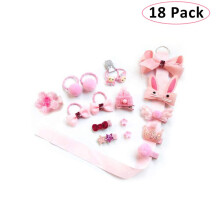 Kids Hair Accessories Gift Set with Baby Hair Clips Bows and Barrettes for Toddlers Girls 18 Pack