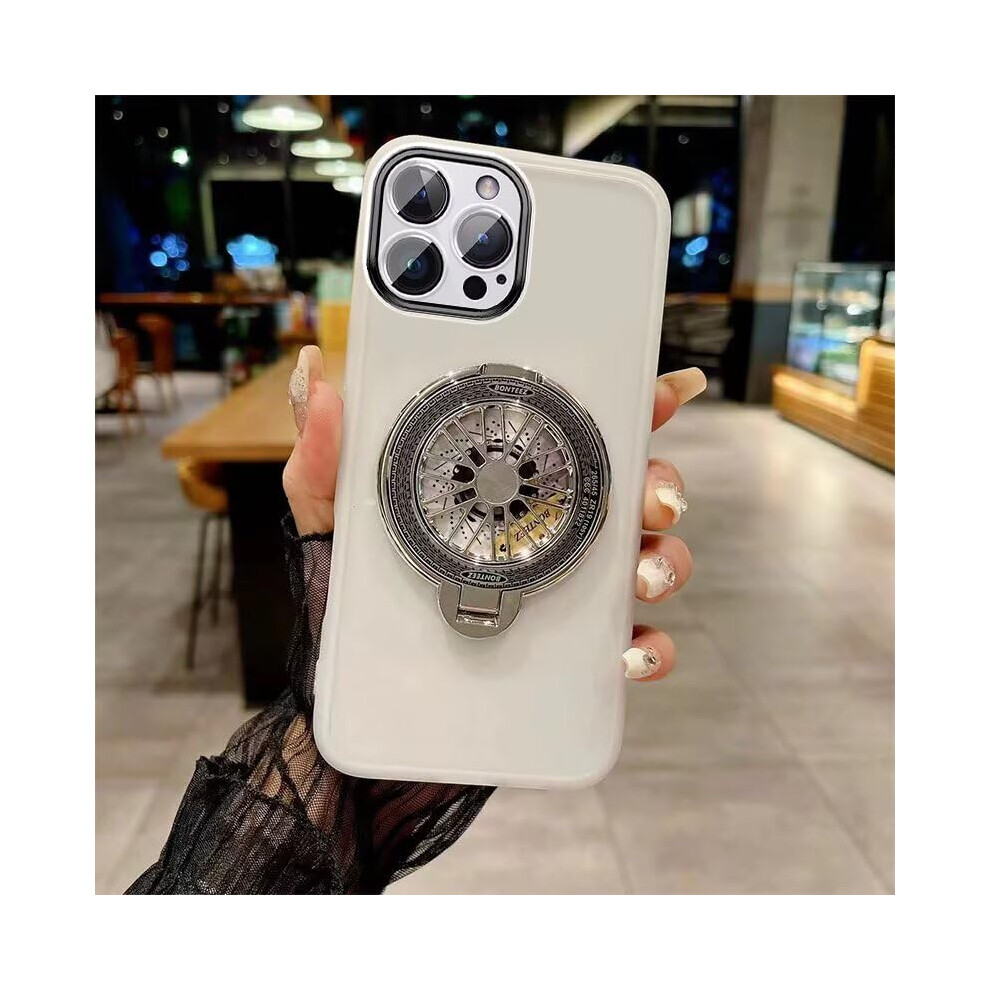 Clear Case With 360 Rotating Ring Stand Shockproof Tpu Cover Raised Camera Guard For Honor X5b / X5b Plus White 9073542743156