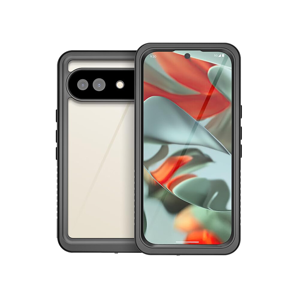 Waterproof Case For Google Pixel 9A, Ip68 Shockproof Full Body Cover With Builtin Screen Protector Black 9073542652687