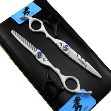Professional Hair Cutting Scissors 6 Inch with Thinning Texturizing Shears, 440C Stainless Steel