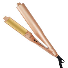 Hair Curler and Straightener Dual Use Adjustable Temperature 30s Fast Heat Metallic