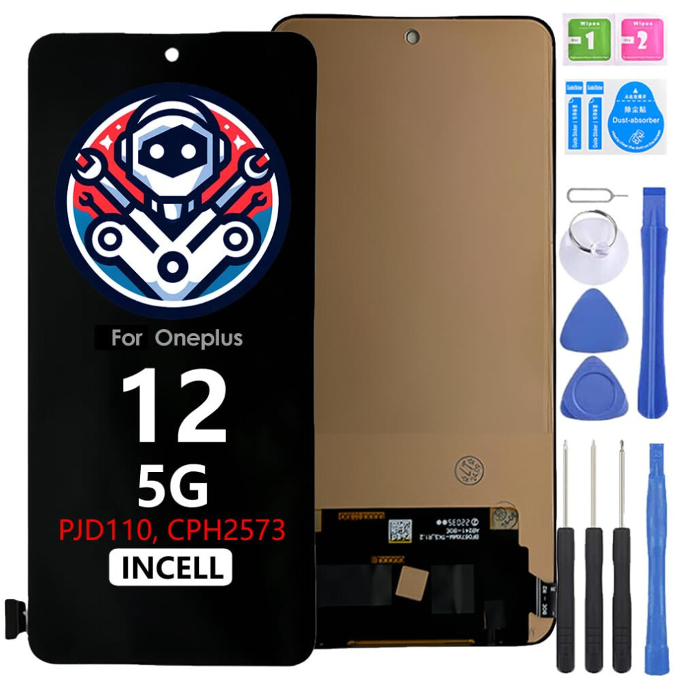 Screen Replacement Lcd Display Touch Digitizer Incell Technology Full Touch Restoration With Tools For Oneplus 12 9073542616610