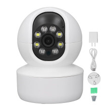 Indoor WiFi Security Camera with Dual Illumination Night Vision, 2MP, TwoWay Audio, US Plug