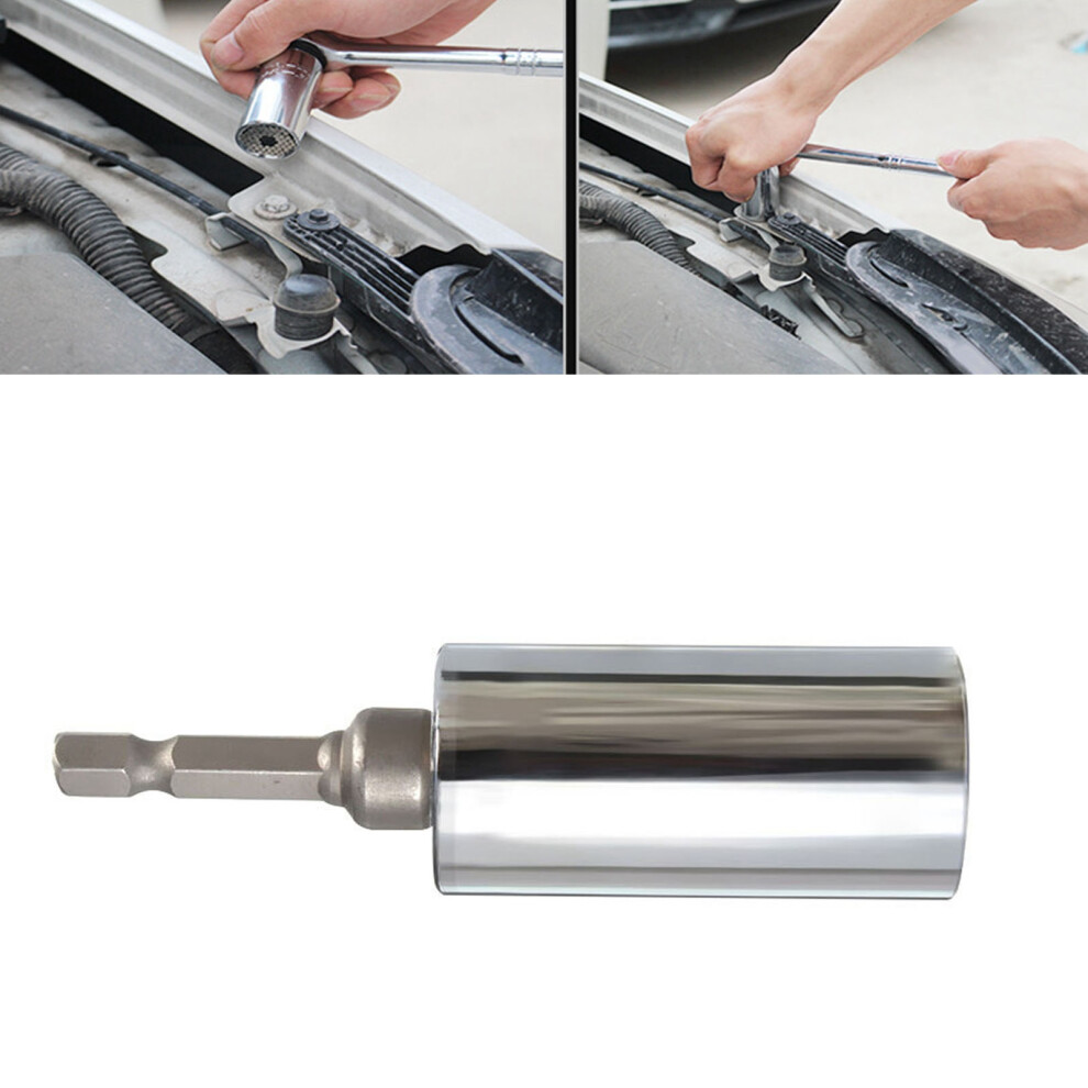 Universal Socket 7Mm-19Mm High Hardness Steel Multifunctional Drill Adapter 9461389855574