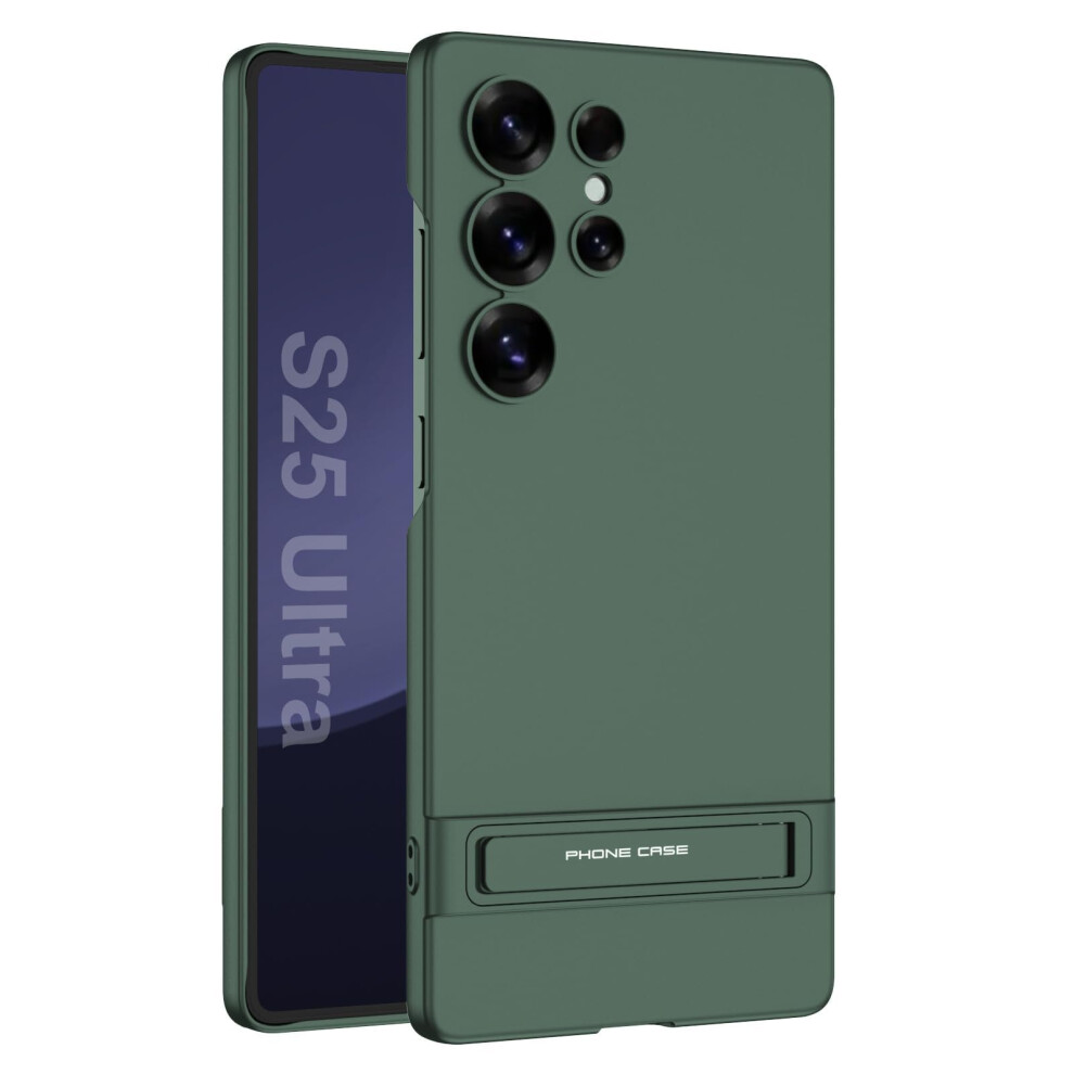 Case For Samsung Galaxy S25/S25 Plus/S25 Ultra, Ultra Thin Frosted Shockproof Cover With Kickstand And Camera Guard, Green 9073542617099
