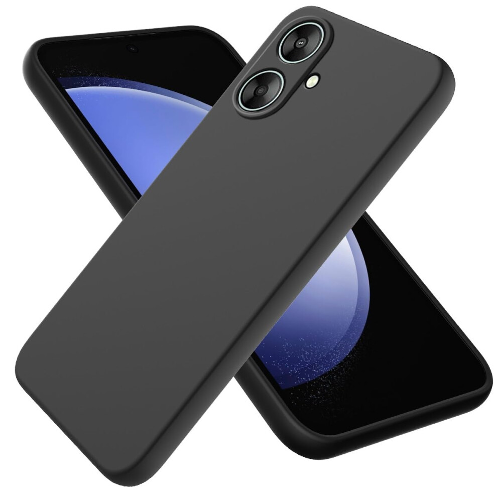 Liquid Silicone Slim Antiscratch Cover With Full Camera Protection For Xiaomi Redmi 13C 5G Black 9169991631202