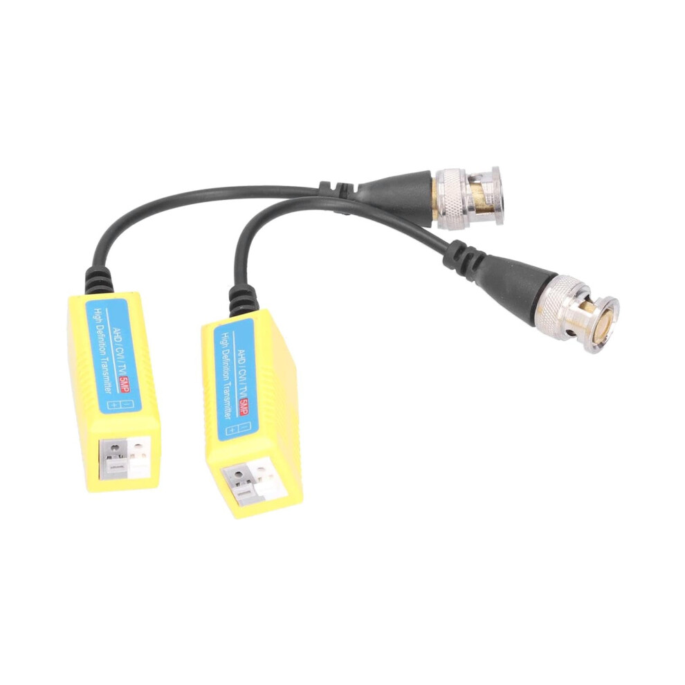 5Mp Hd Cctv Video Balun Pair For Ahd Cvi Tvi Cameras, Bnc To Utp, Interferenceresistant Signal 9169991634371