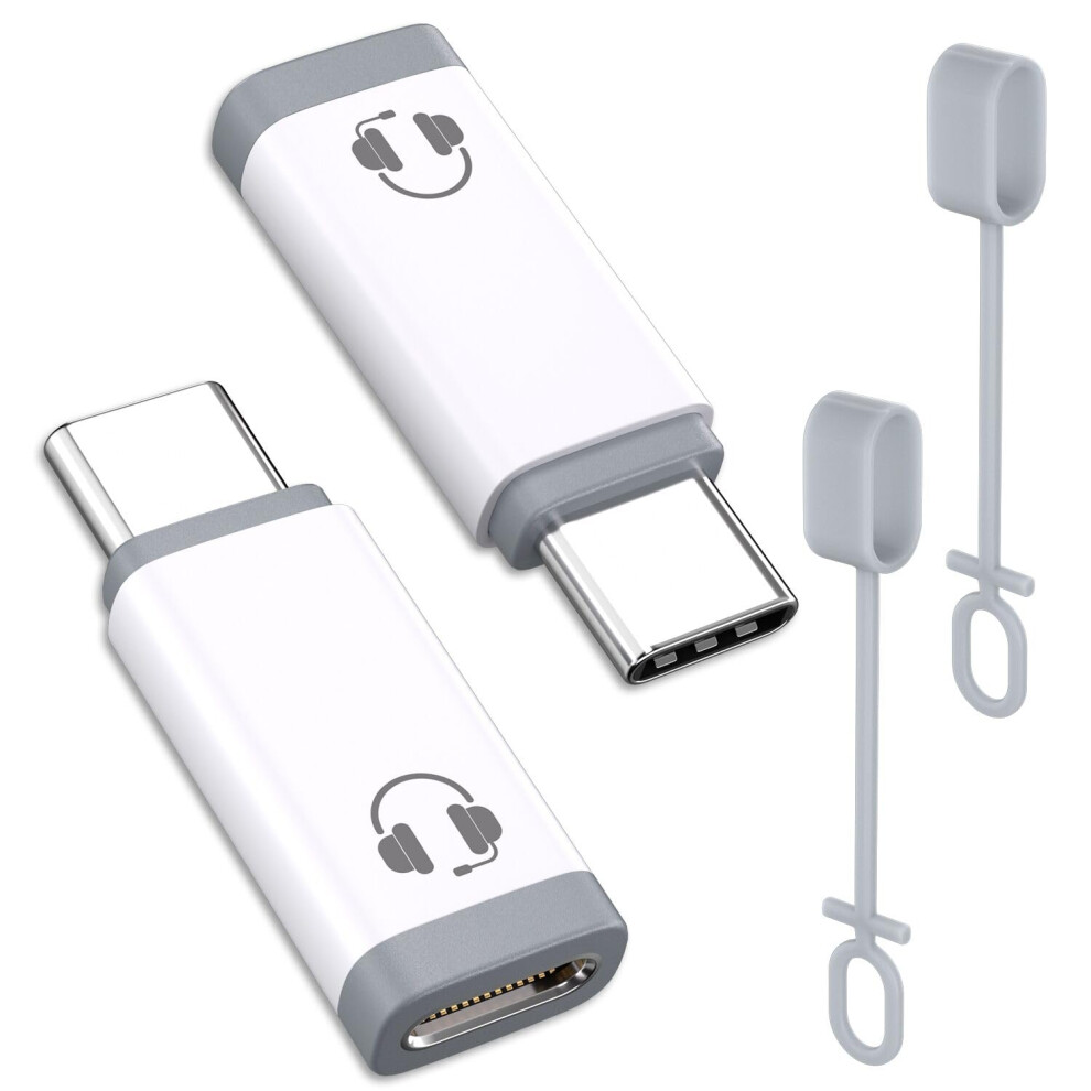 Usb C To Lightning Audio Adapter 2 Pack For Iphone 16 15 Pro Ipad Macbook Galaxy S24 Plug And Play White 9092120138641