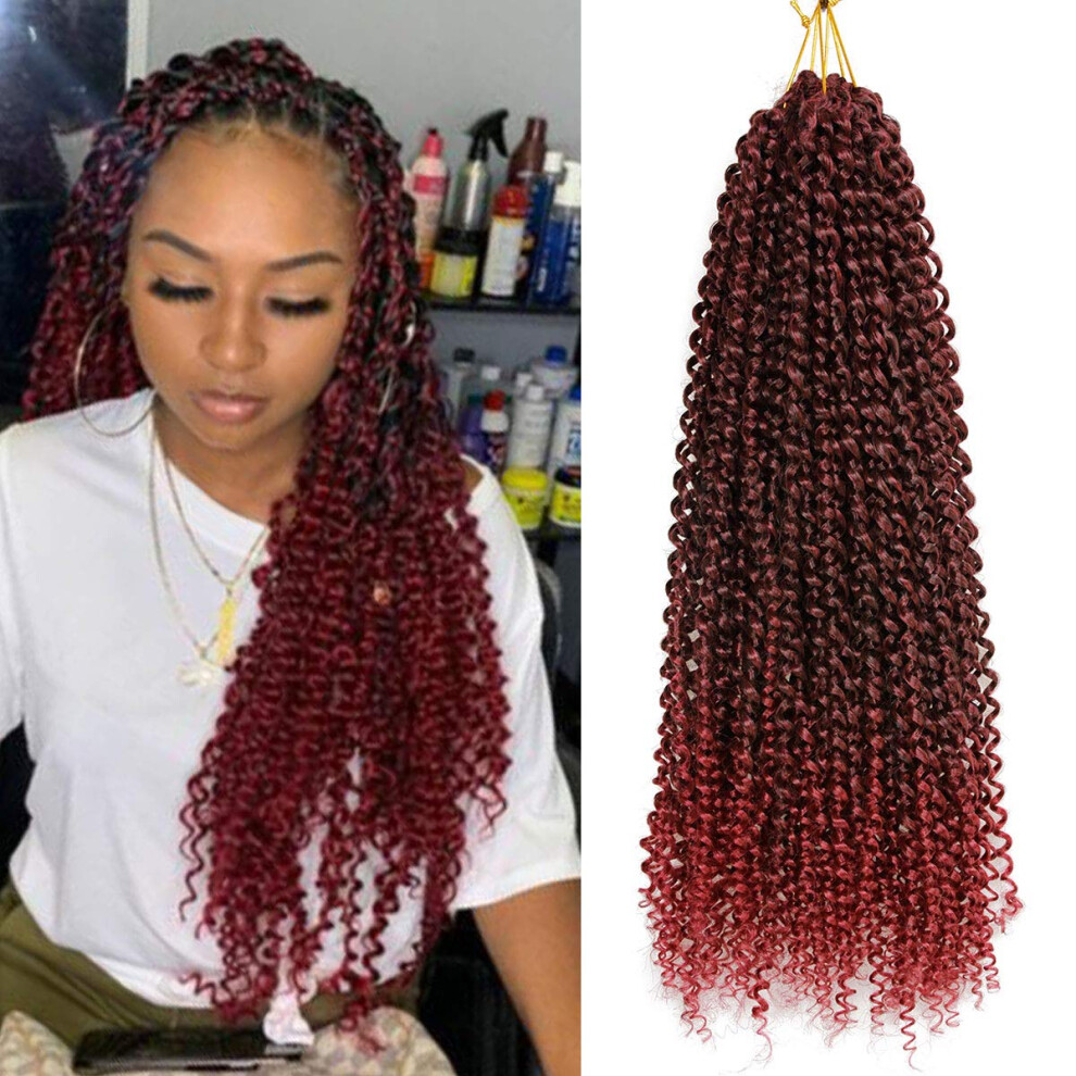 Unisex Butterfly Locs Crochet Hair 8 Packs 18 Inch Prelooped Distressed Faux Locs Synthetic Braids For Women