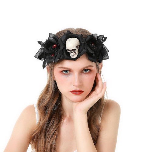 Halloween Spider Flower Headband Multicolor Cloth2Pack 2