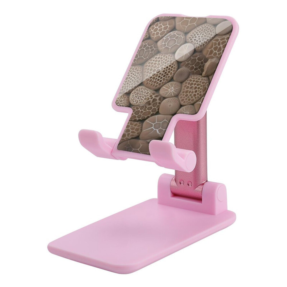 Petoskey Stone Foldable Phone Stand For Desk, Adjustable Cell Phone Holder With Stable Support 9092120138689