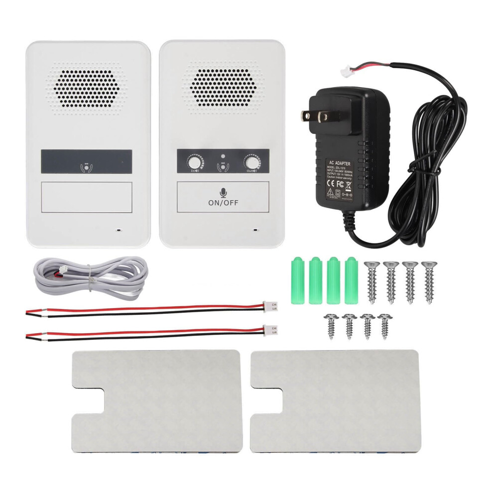 Window Intercom System 3W Clear DualâWay Audio Counter Speaker For Bank Service Desk Us Plug White 9169991635620