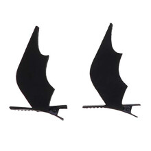 Halloween Hair Clips Bat Wing Accessories for Costumes Parties Cosplay Decorations 2 Pcs Black