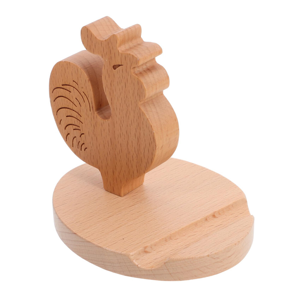 Wooden Phone Stand For Desk Adjustable Height Ergonomic Viewing Angle Stable Natural Wood Holder 9771547516187