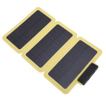 Solar Power Bank 30W Fast Charging Foldable Solar Panel Charger with Dual Type C Ports for Camping