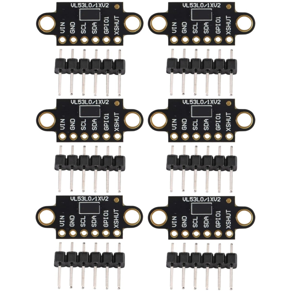 Vl53l0x Tof Distance Sensor Module 6Pcs 940Nm I2c Laser Rangefinder For Arduino Raspberry Pi 9169991636986