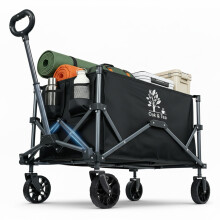 100L/90kg Foldable & Portable Camping Trolley Garden Cart For Outdoor