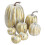 Foam Artificial Pumpkins7-Pack White Gold 1