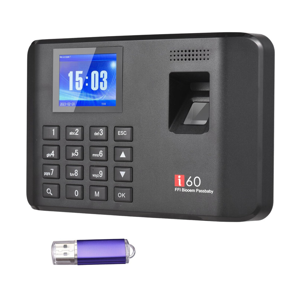 Fingerprint Time Attendance Machine With Password And Lcd, Biometric Access Control System For Employee Checkin 9073542620990