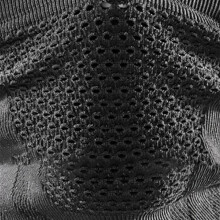 Dicker winddichter Nackenwärmer Gesichtsmaske – Schwarz Grau, 40x22cm