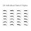 24 Eyebrow Stencil Shaping Kit with Razor, Reusable Templates for Fast Brow Shaping Multiple Styles 2