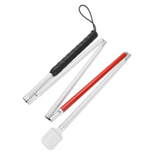 Blind Walking Cane 53.1in Foldable Lightweight Aluminum Stick with Reflective Safety Design for Visually Impaired Adults