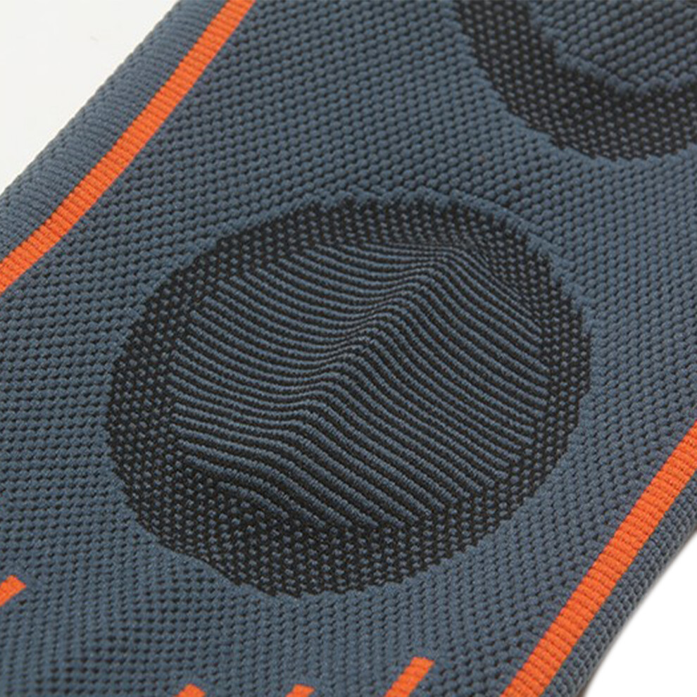 Nylon Gray Orange Elbow Brace Support for Outdoor Sports M
