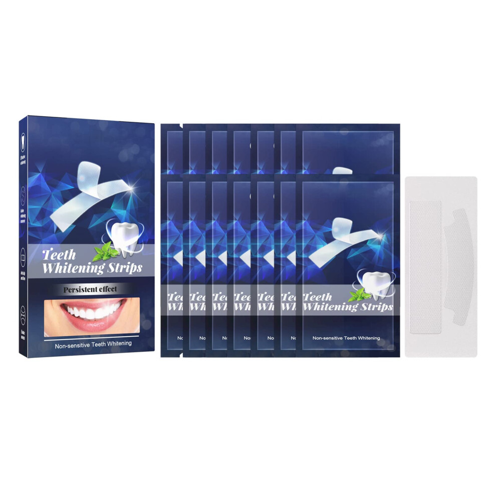Teeth Whitening Strips for Sensitive Teeth,  Adherence Formula, Quick Whitening, 14âPiece Pack