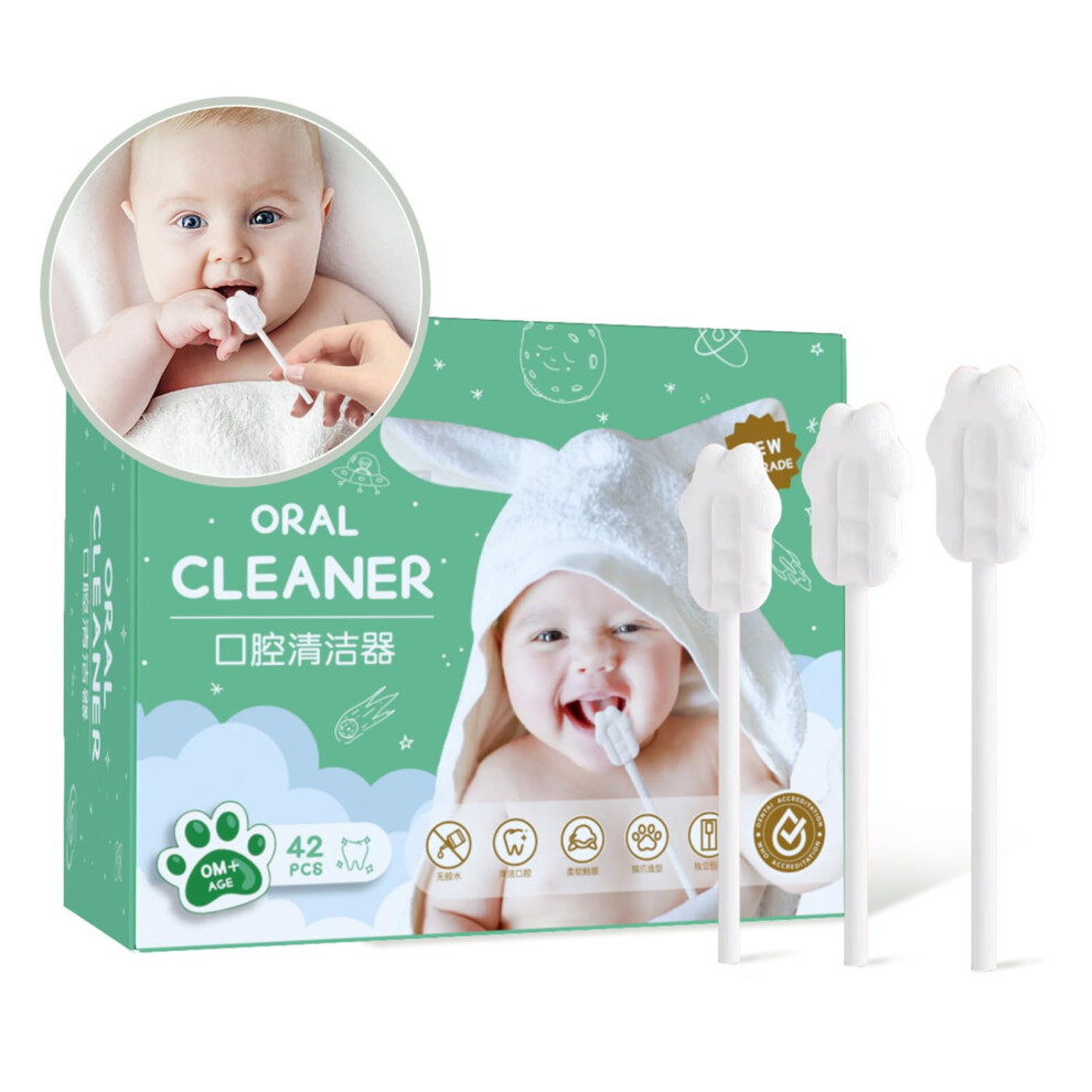 Baby Toothbrush Set 42Pcs, Gentle Infant Oral Care Kit with Soft Gauze Tongue Cleaner 612 Months