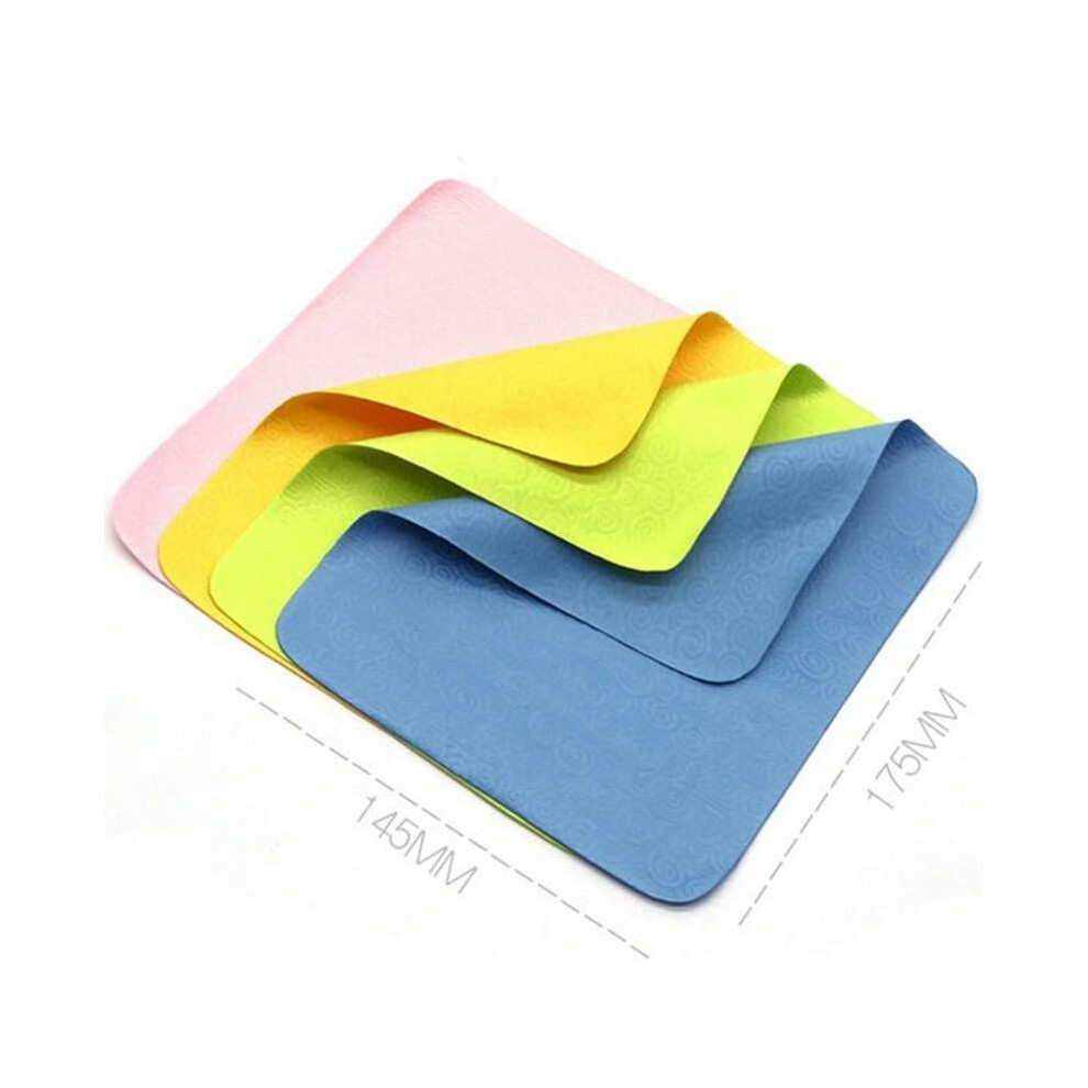 Microfiber Cleaning Cloth 10 Pack for Glasses and Screens, Lint and Scratch Reusable Wipes