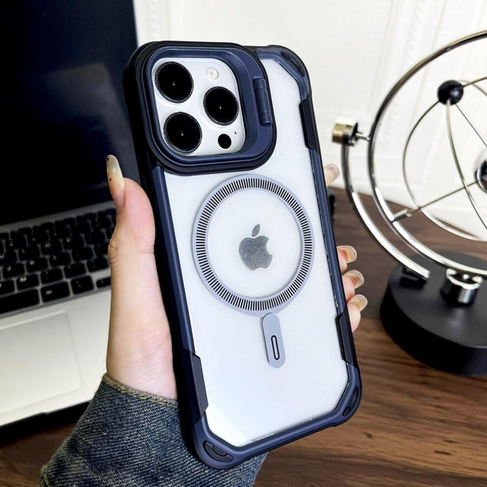 Shockproof Clear Case With Kickstand For Iphone 16 Pro Max, Full Coverage Tpu Protective Transparent Cover 9330225922247