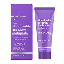 Purple Whitening Toothpaste for Teeth Whitening, Stain Removal and Enamel Protection, Gentle Daily Use 1PCS