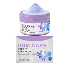 Purple Tooth Cleaning Powder 4pcs Gentle Stain Removal for Sensitive Teeth with Fresh Breath