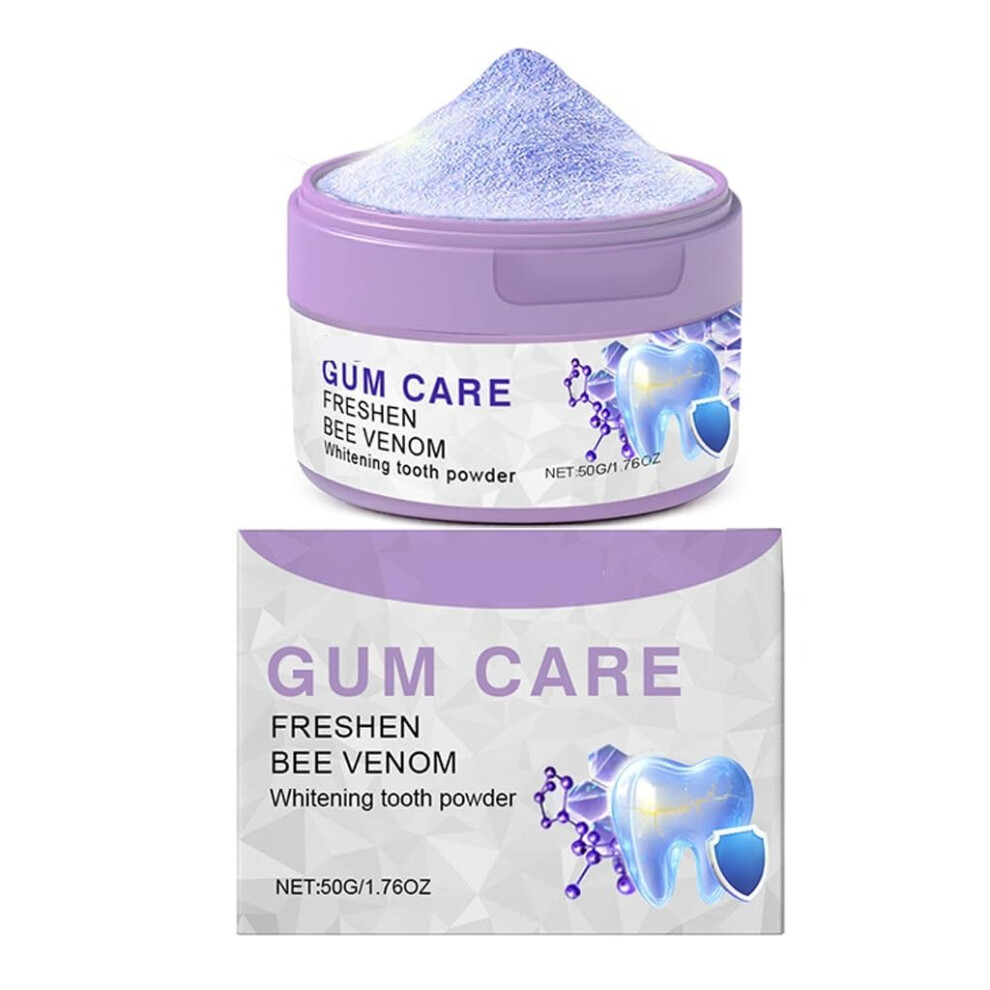 Purple Tooth Cleaning Powder 4Pcs Gentle Stain Removal For Sensitive Teeth With Fresh Breath