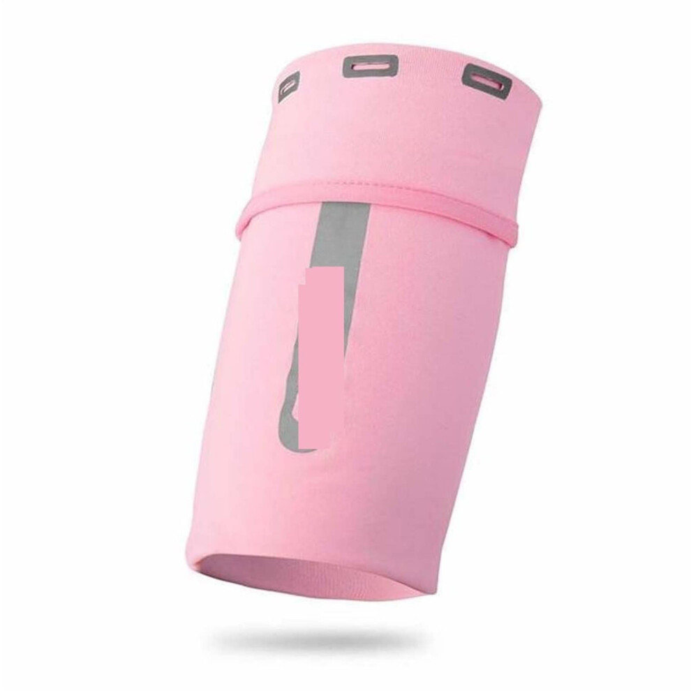 Waterproof Running Phone Armband With Stretchy Spandex Fit And Secure Pouch For Large Phones Pink 9073542655442