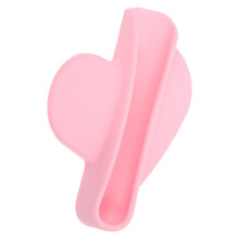 2 in 1 Silicone Heart Shaped Phone Grip Stand and Lip Gloss Holder, Adhesive Hands Accessory