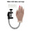 Nail Training Hand Realistic Silicone Bendable Manicure Practice Hand with 100 Nail Tips 3