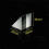 Optical Right Angle Prism 30x30x30mm with Oblique Mirror Coating for Total Internal Reflection and Precision Optics 2