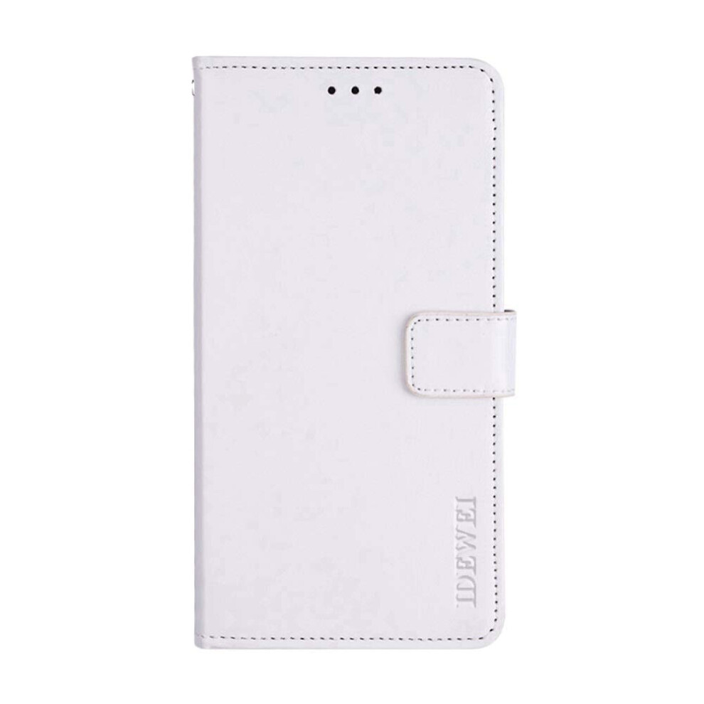 Leather Wallet Flip Case With Card Cash Slots Stand Cover Full Body Protection For Huawei Y5 Lite 2018 White 9073542656609