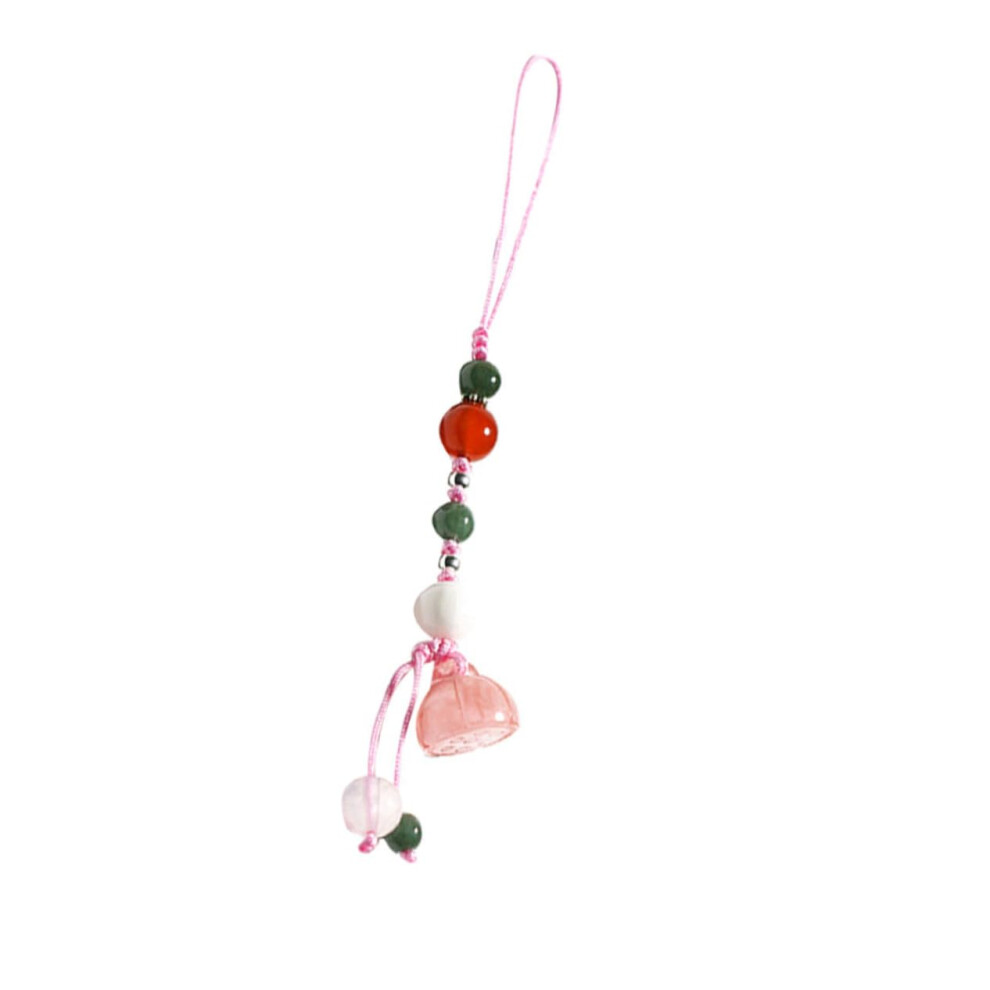 Antidrop Phone Wrist Strap Charm With Natural Agate Pendant, 2In1 Phone Keychain 9073542656753