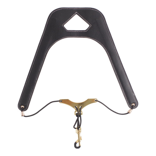 Adjustable PU Leather Padded Saxophone Neck Strap with Comfortable Support for Beginners and Practice