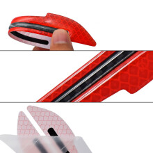 2 Pack Red Mirror Stickers