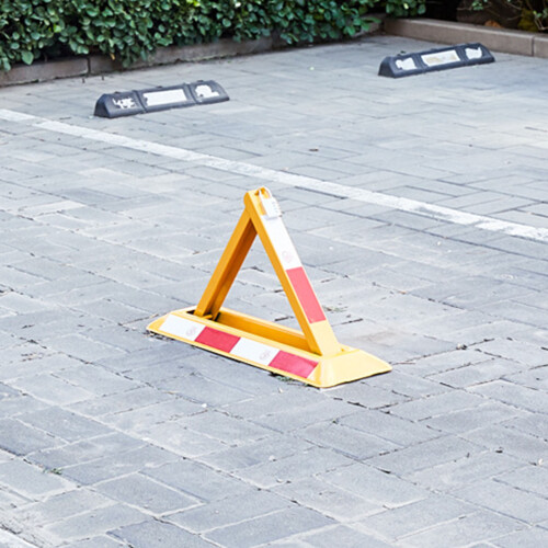 Triangular Cold Rolled Steel Parking Lock, High Strength, Thickened