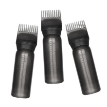 3pcs Hair Dye Applicator Bottle with Root Comb Tip for Precise Mess Coloring Ref: 9053