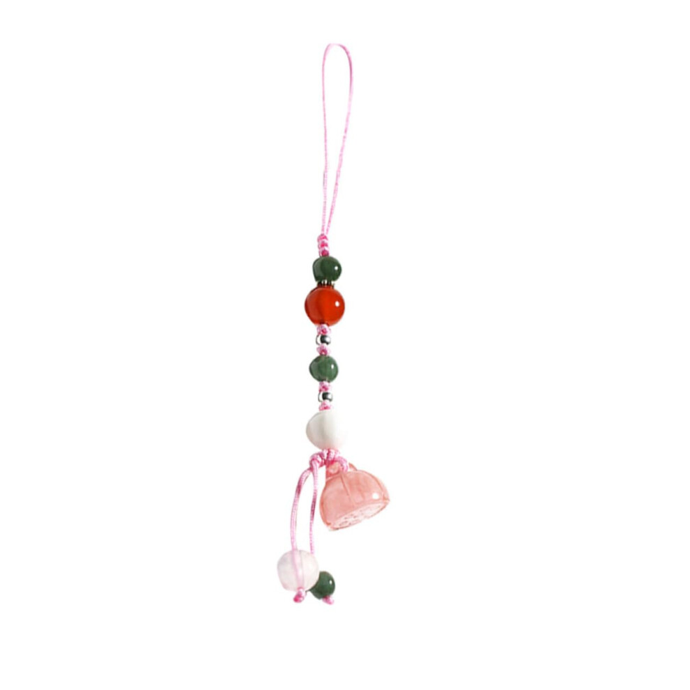 Natural Jade Agate Phone Charm Keychain Lanyard, Multi Purpose Decorative Pendant For Bag And Cellphone 9073542656869